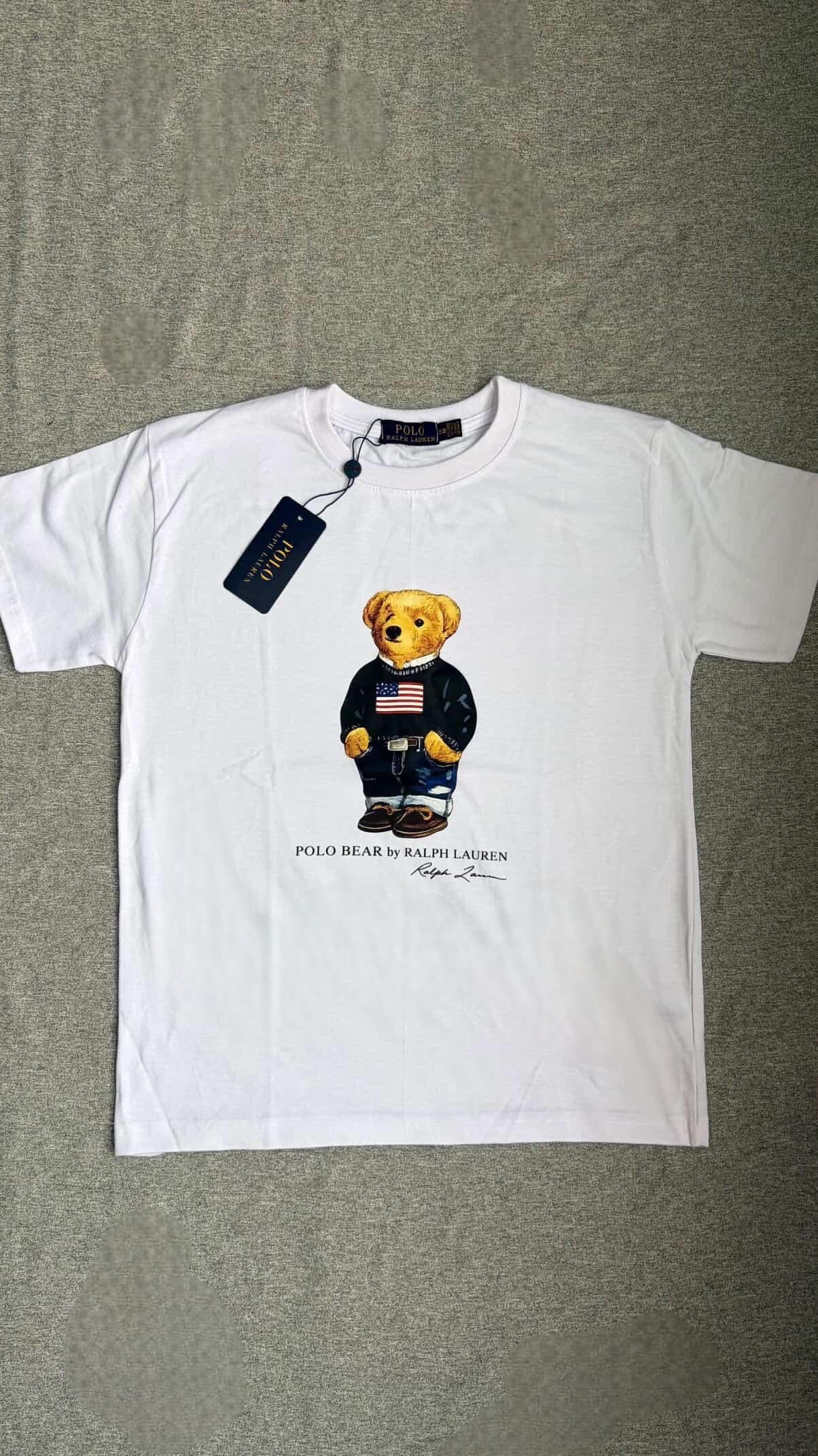 RL Bear TShirt- White