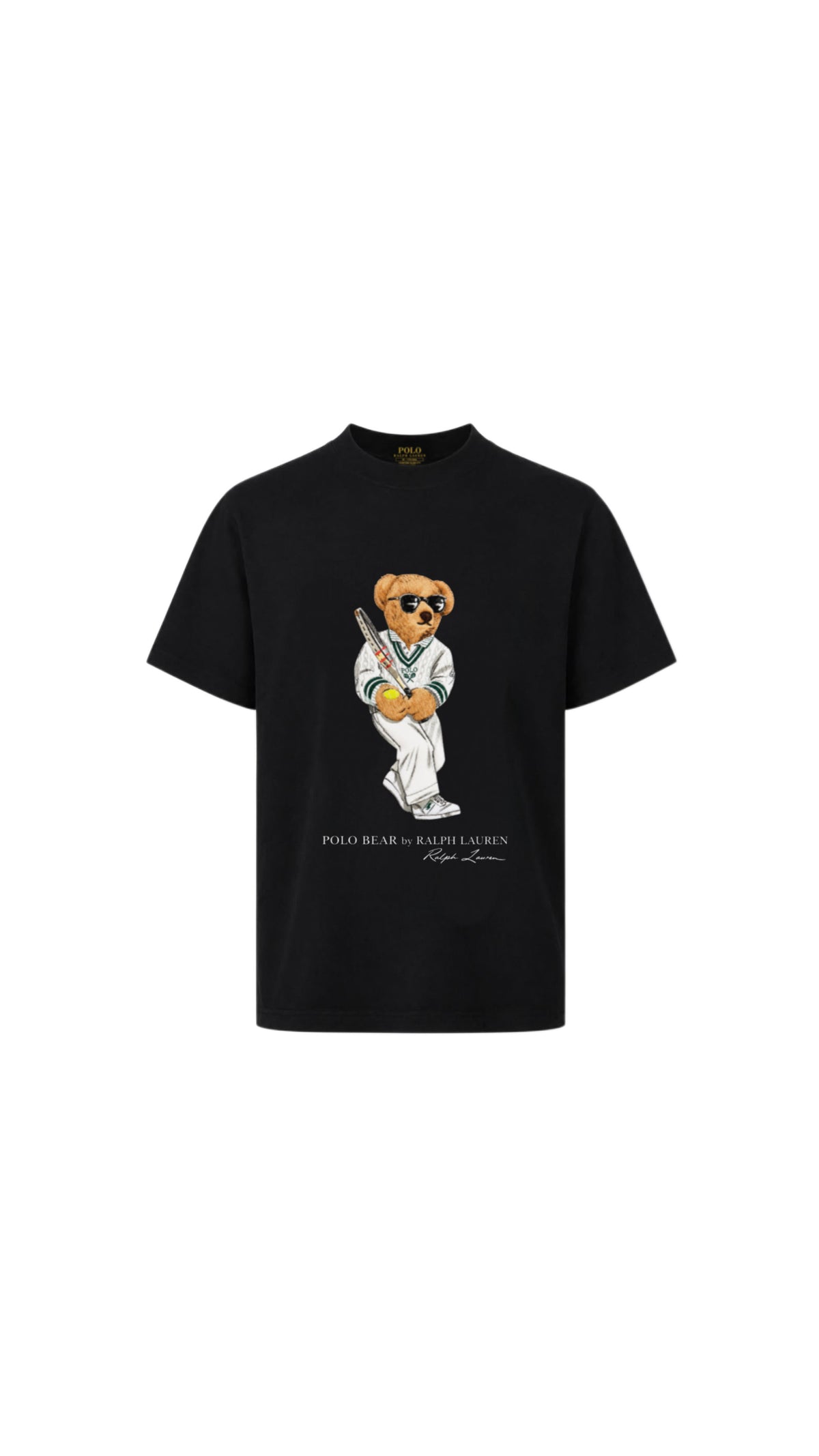 RL bear T-shirt -black