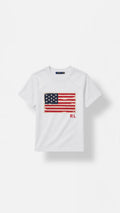 RL American Flag Tshirt - White