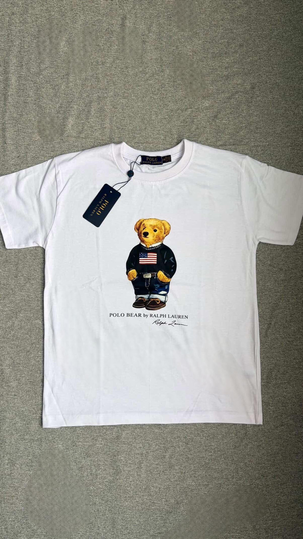 RL Bear TShirt- White