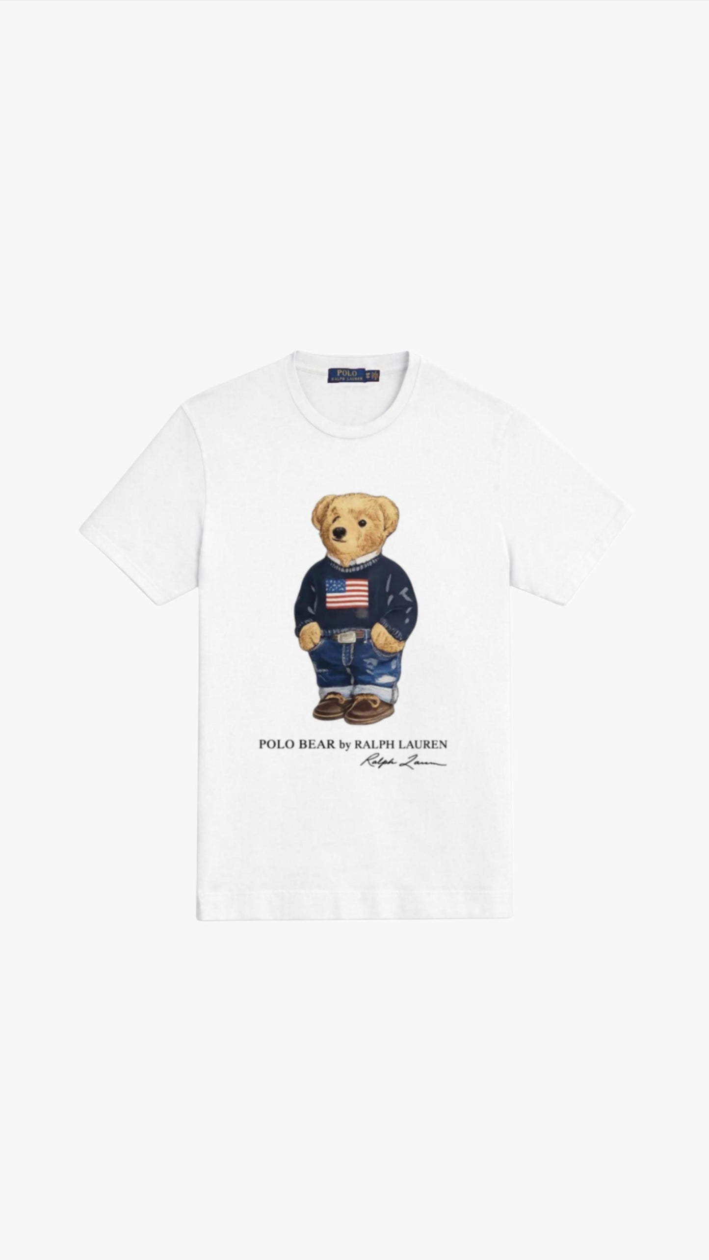 RL Bear TShirt- White