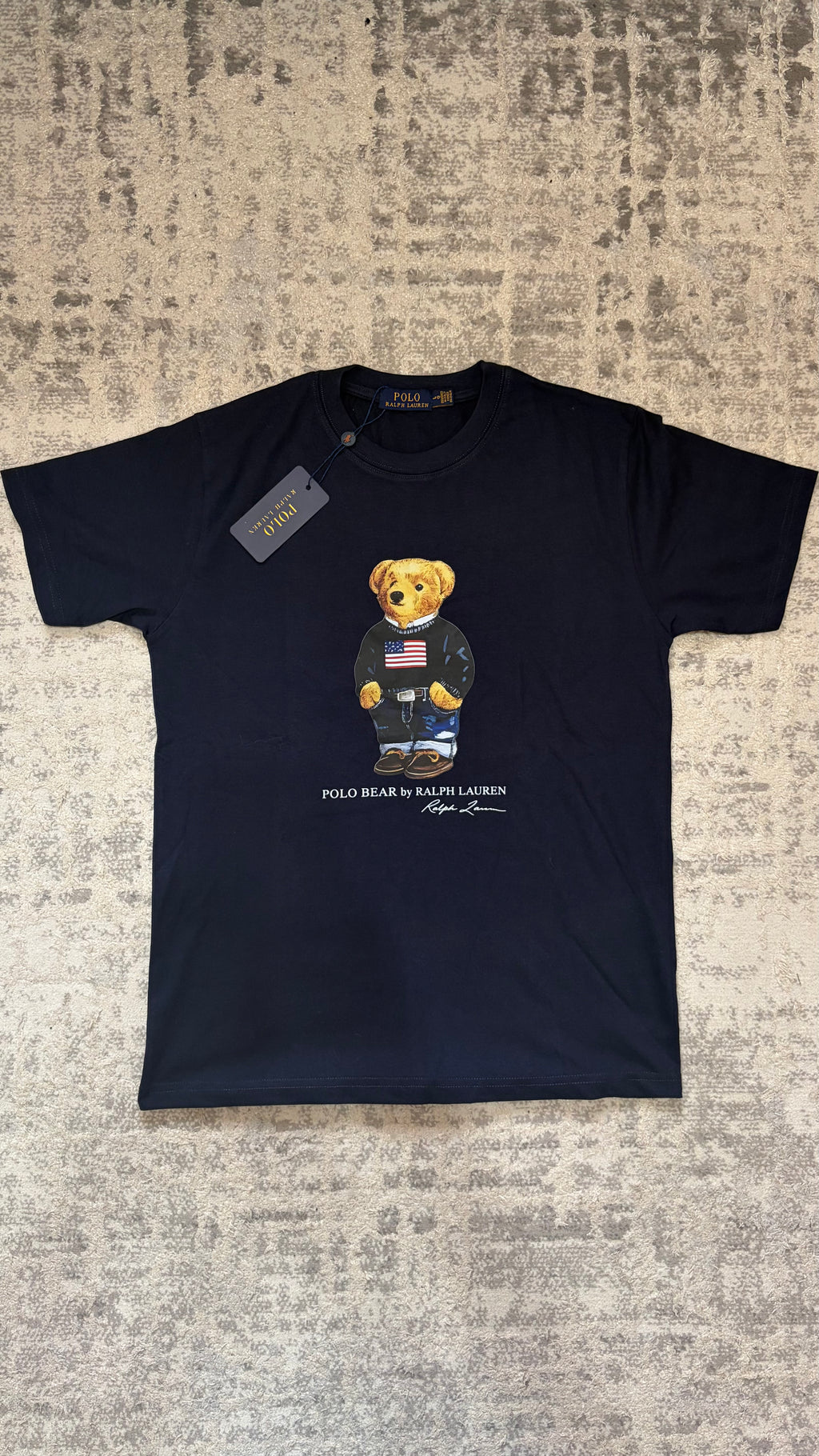 RL Bear TShirt- Navy