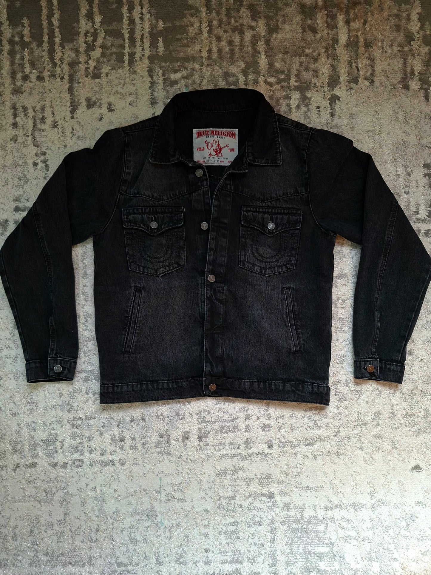 '''TRUE RELIGION JACKET DENIM BLACK