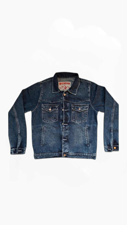 v TRUE RELIGION DINEM JACKET DARK BLUE